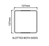 127MM X 127MM 2 way PVC fence post - Slat top 2500MM LONG, 7 Year Warranty